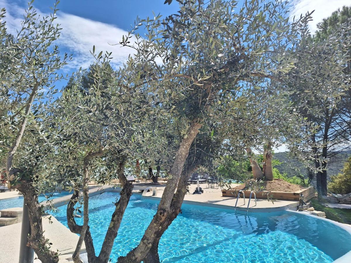 Hotel Restaurant Clos Des Sullys Montclus  Zewnętrze zdjęcie
